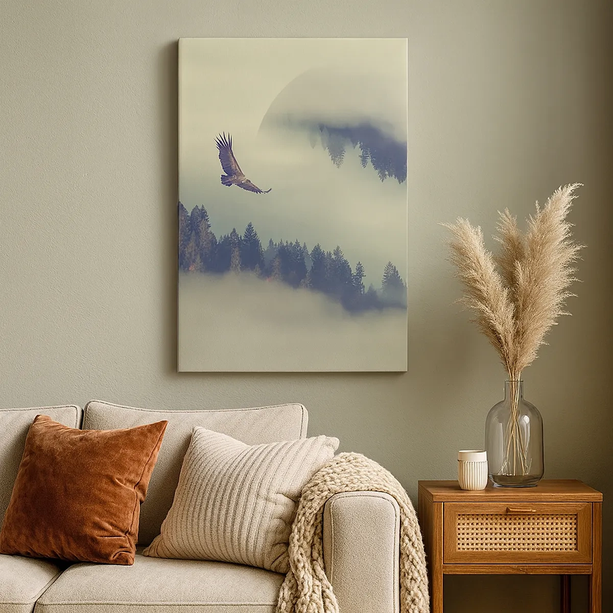 Obraz na plátně - Viděla jsem stín orla - 50x70 cm