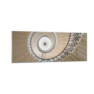 Obraz na skle - Uvnitř mušle - 140x50 cm