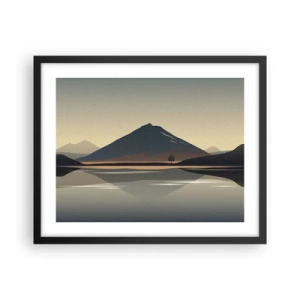 Plakát v černém rámu - Zrcadlový odraz - 50x40 cm