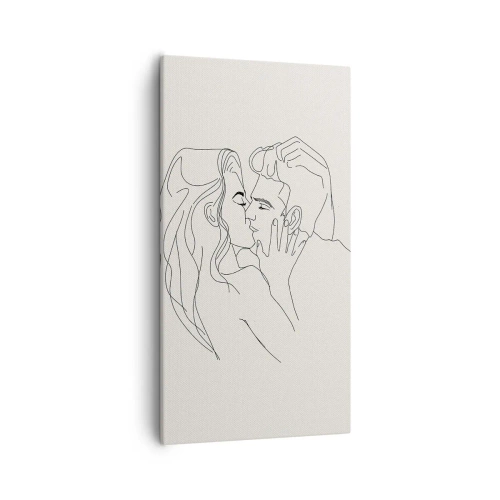 Obraz na plátně - Zamotaní citem - 55x100 cm
