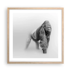 Plakát v rámu světlý dub - Jistý si svojí silou - 50x50 cm