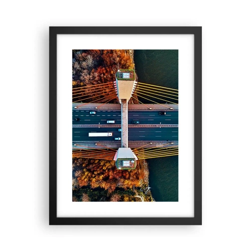 Plakát v černém rámu - Za vodami, za lesy - 30x40 cm