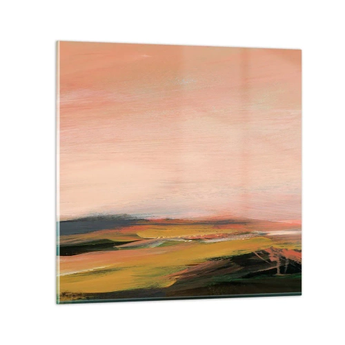 Obraz na skle - V růžových tónech - 70x70 cm