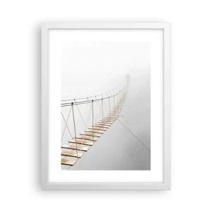 Plakát v bílém rámu - Kam vás zavede? - 30x40 cm