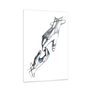 Obraz na skle - Dobré gesto - 80x120 cm