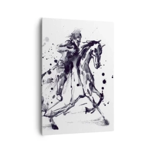 Obraz na plátně - Černý rytíř - 70x100 cm