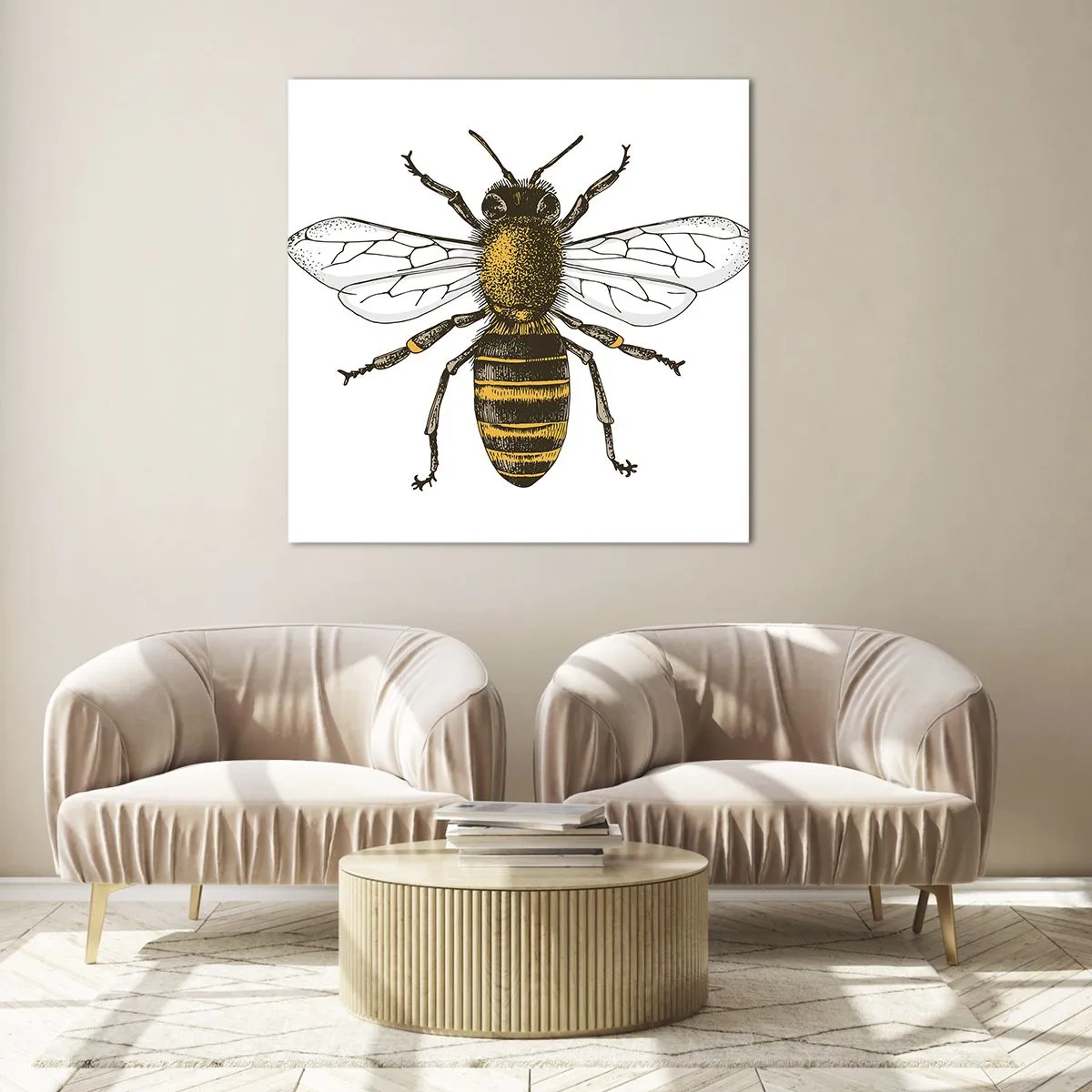 Obraz na skle - Krásná a dobrá - 60x60 cm