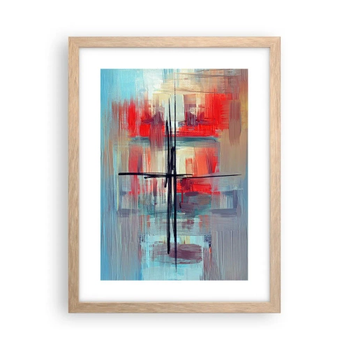 Plakát v rámu světlý dub - Krajina v neznámé dimenzi - 30x40 cm