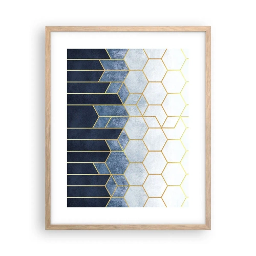 Plakát v rámu světlý dub - Kompozice v synkopickém rytmu - 40x50 cm