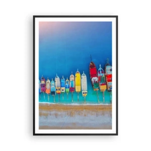 Plakát v černém rámu - Z ptačí perspektivy - 70x100 cm