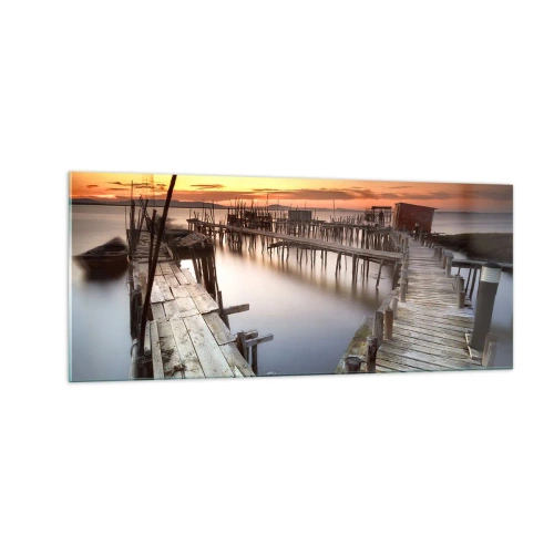 Obraz na skle - Autentičnost, ne turistická atrapa - 100x40 cm