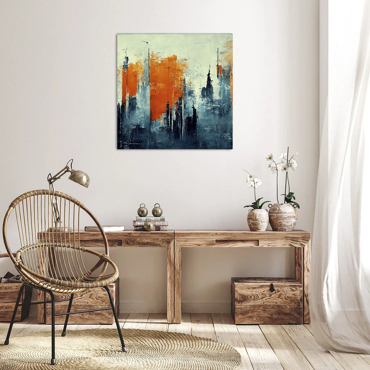 Obraz na plátně - Moderní krajina - 30x30 cm