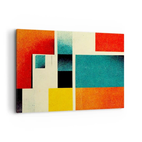 Obraz na plátně - Geometrická abstrakce – dobrá energie - 120x80 cm