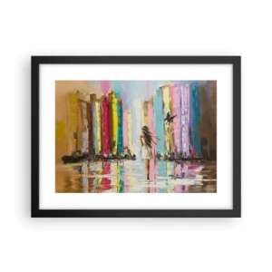 Plakát v černém rámu - Pojď se mnou - 40x30 cm