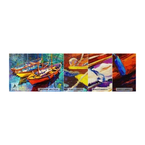 Vzor Fototapety Premium Sand - Na vodě husté od barev - Lodž, Plachetnice, Moře - 100x30 cm