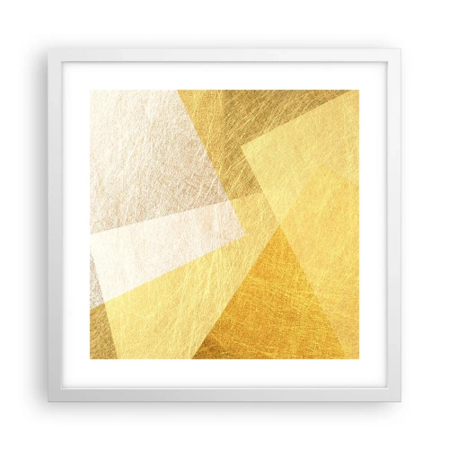 Plakát v bílém rámu - Počasí geometrie - 40x40 cm
