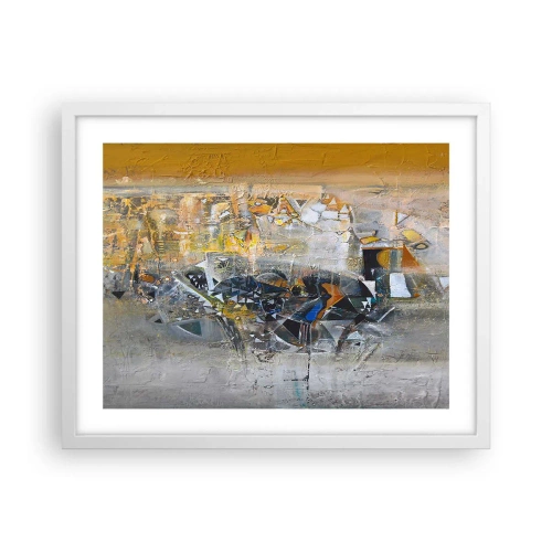 Plakát v bílém rámu - Všechno se podaří - 50x40 cm