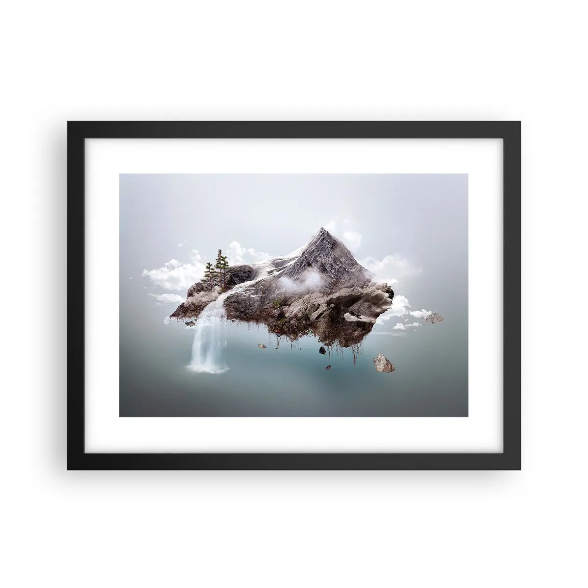 Plakát v černém rámu - Pohled surrealisty - 40x30 cm