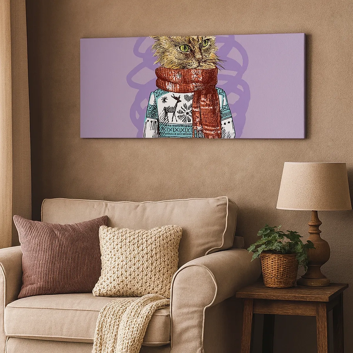 Obraz na plátně - Kočka nejenom v botách - 30x30 cm