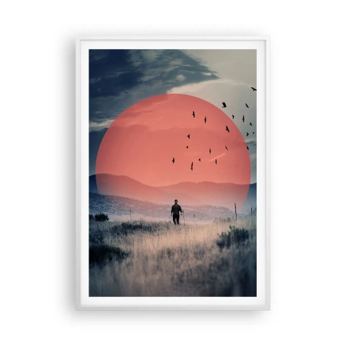 Plakát v bílém rámu - Ve svém živlu - 70x100 cm