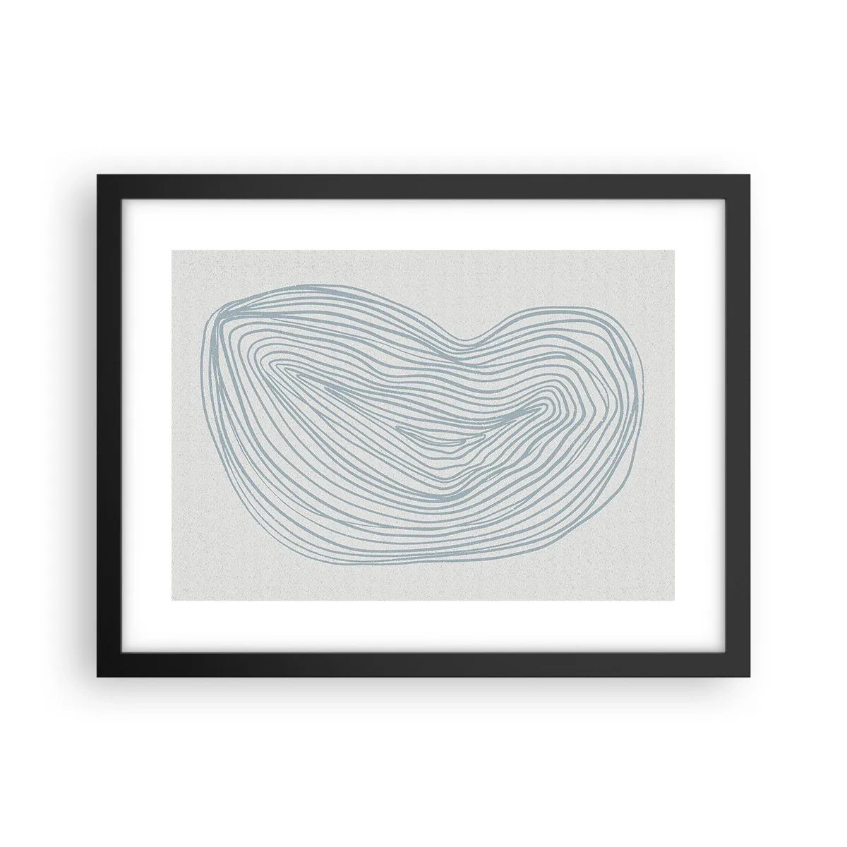 Plakát v černém rámu - Úsměv kapky - 40x30 cm