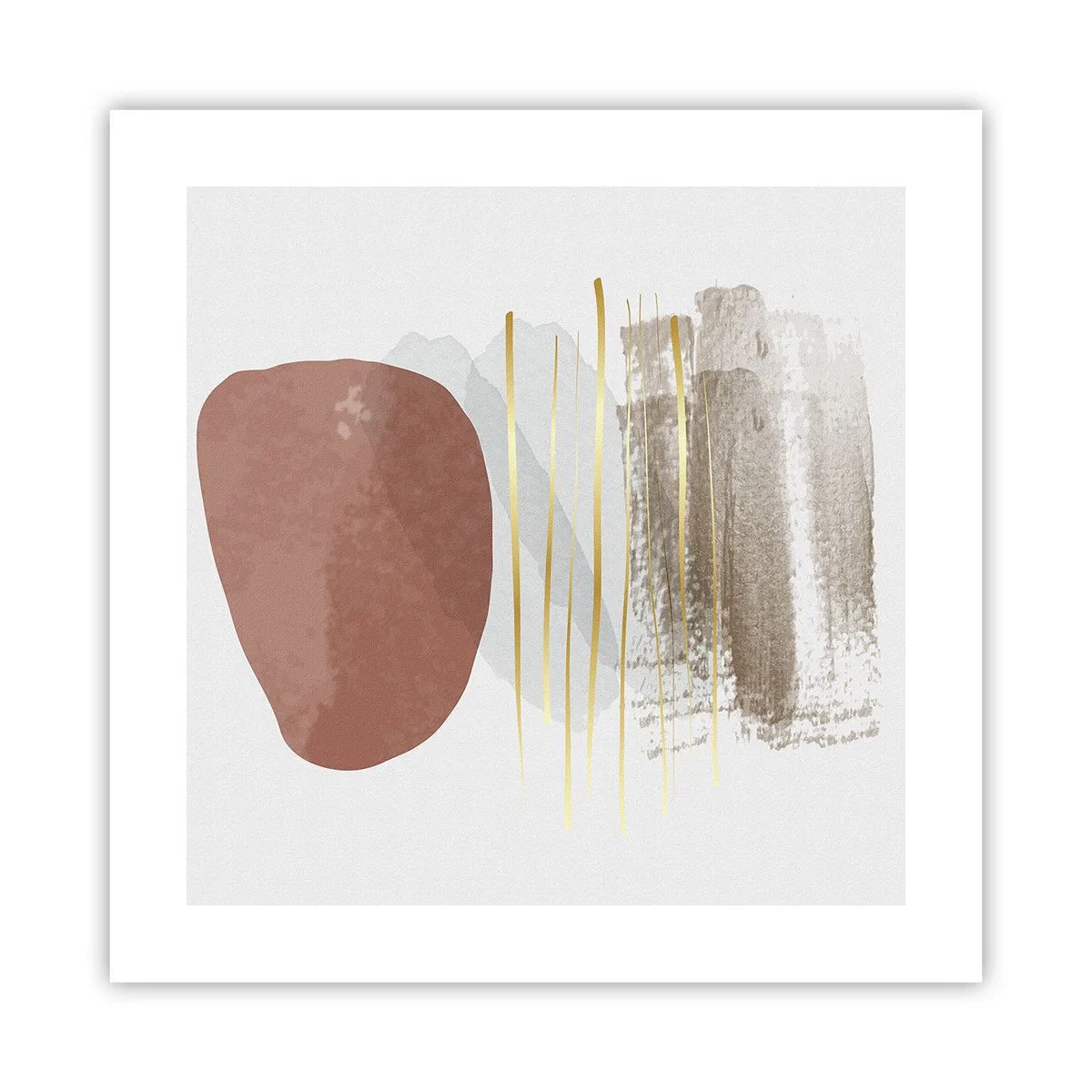 Plakát - Abstraktní kolonáda - 40x40 cm