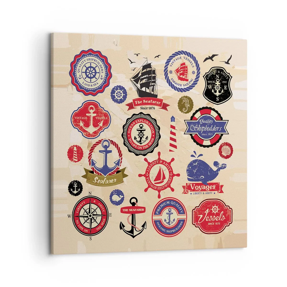 Obraz na plátně - Námořnické bratrstvo - 50x50 cm