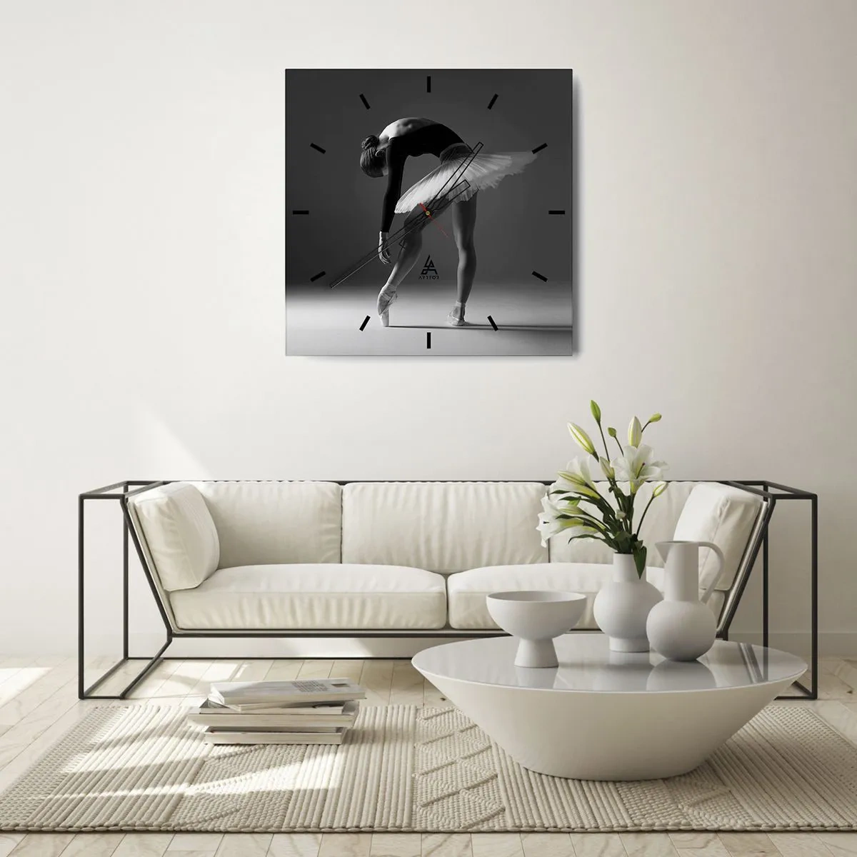 Nástěnné hodiny - Bella ballerina - 30x30 cm