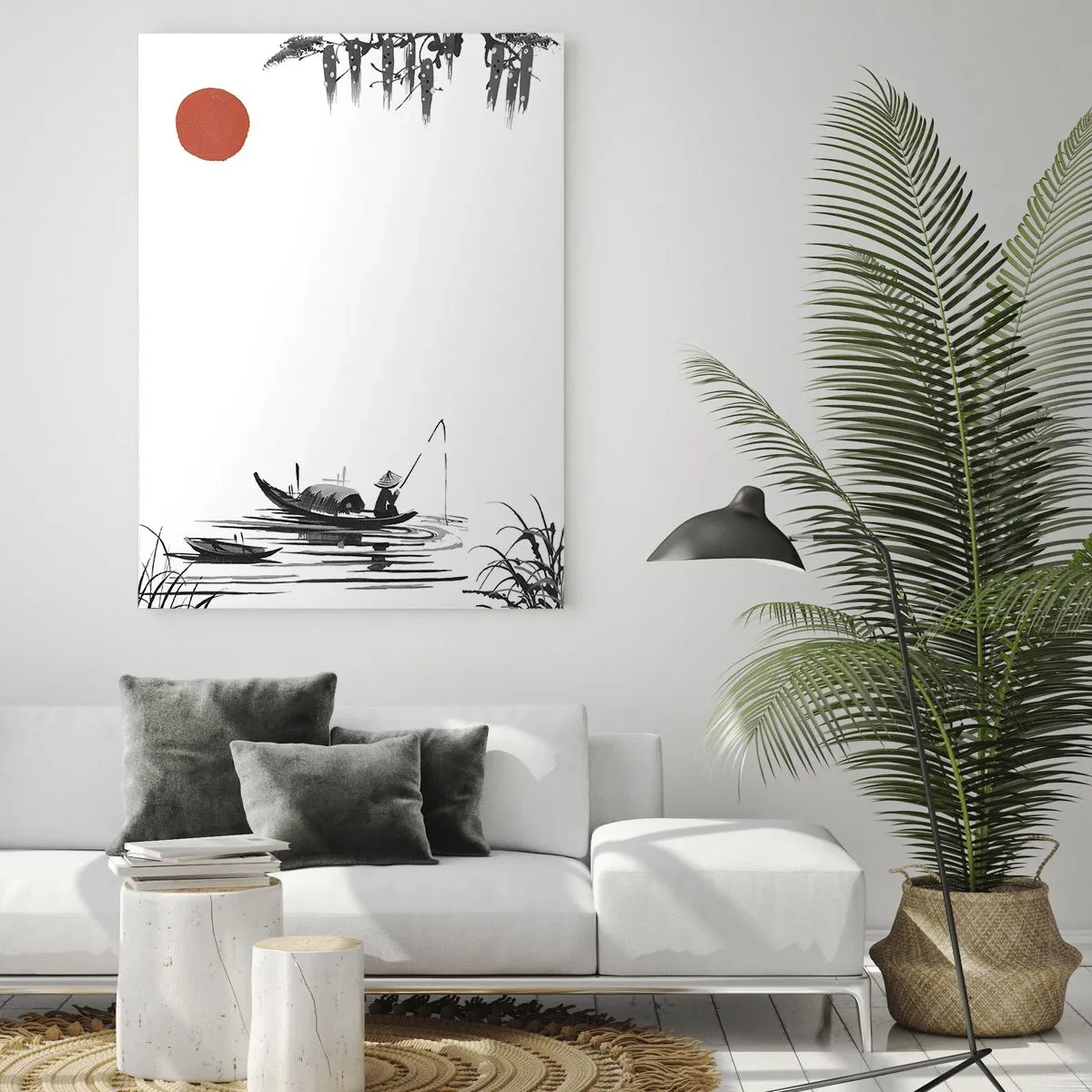 Obraz na skle - Asijské odpoledne - 50x70 cm
