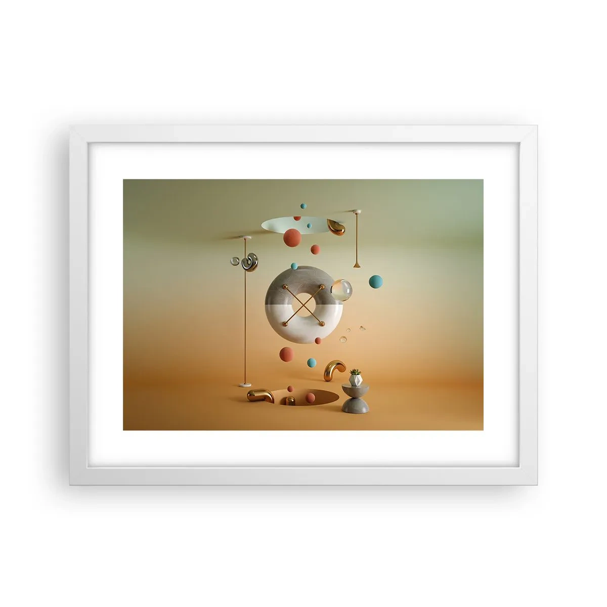 Plakát v bílém rámu - Vše je možné - 40x30 cm