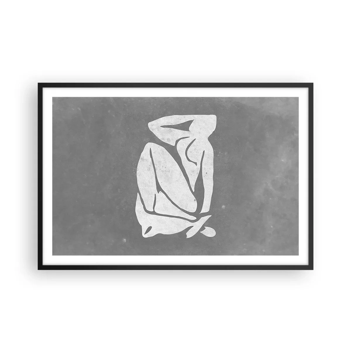 Plakát v černém rámu - V zádumčivosti - 91x61 cm