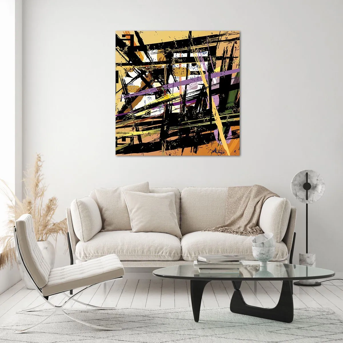 Obraz na skle - Ostrý řez - 60x60 cm