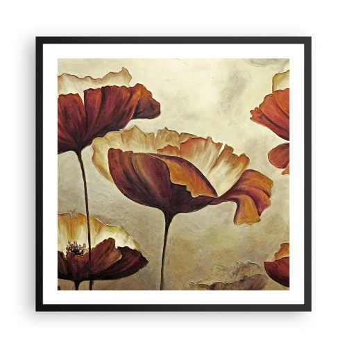 Plakát v černém rámu - Lán louky - 60x60 cm