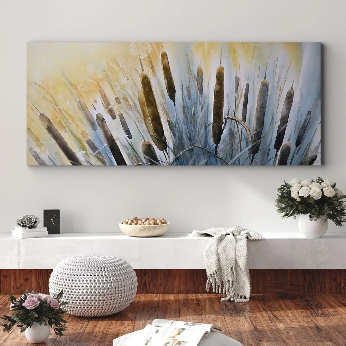 Obraz na plátně - Chlad vody, žár slunce - 100x40 cm