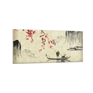 Obraz na skle - V zemi kvetoucích třešní - 120x50 cm