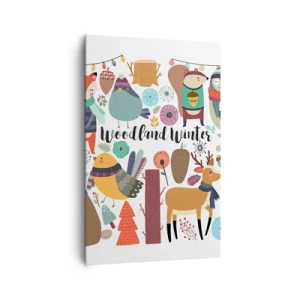 Obraz na plátně - Pohádkové svátky v lese - 80x120 cm