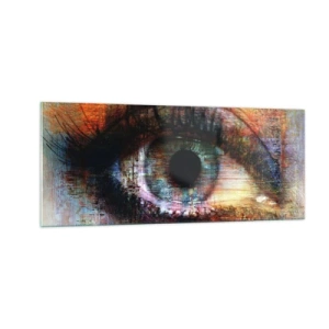 Obraz na skle - Lze se podívat do duše - 100x40 cm