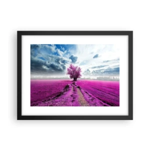 Plakát v černém rámu - Vřesoviště - divočina - 40x30 cm