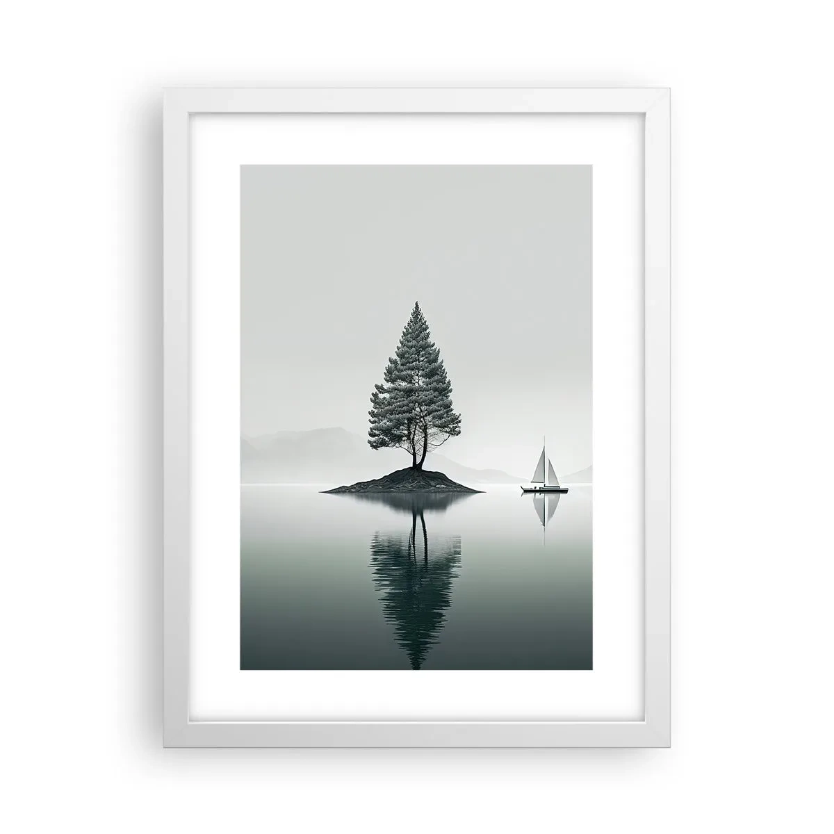 Plakát v bílém rámu - Snění - 30x40 cm