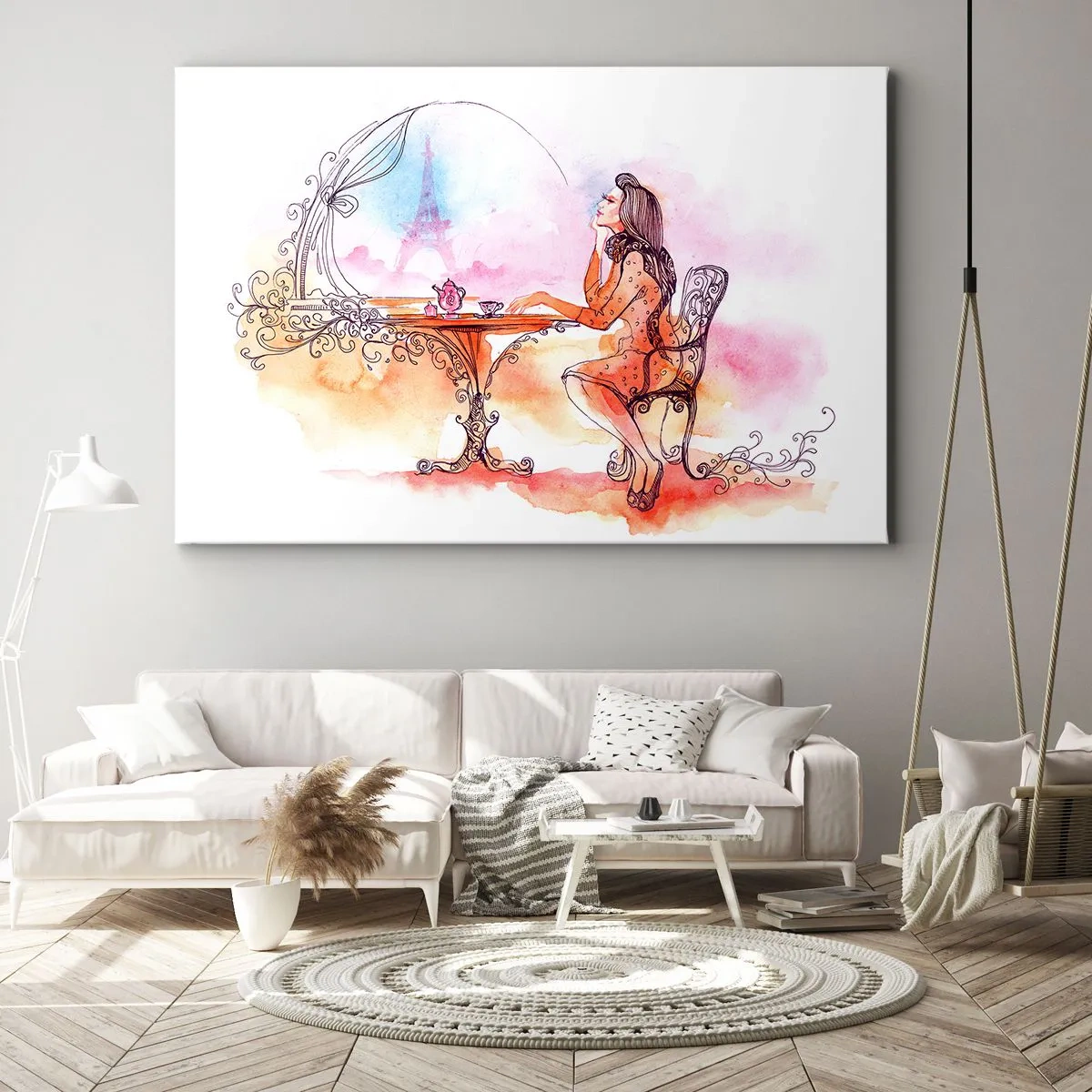 Obraz na plátně - Pařížská elegance - 70x50 cm