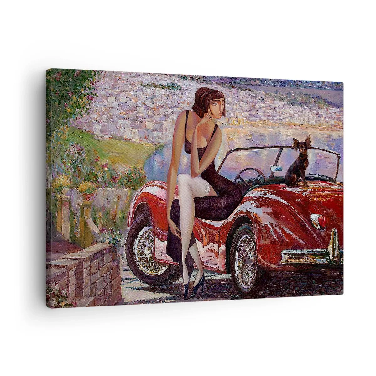 Obraz na plátně - Léto? Jenom na Riviéře - 70x50 cm