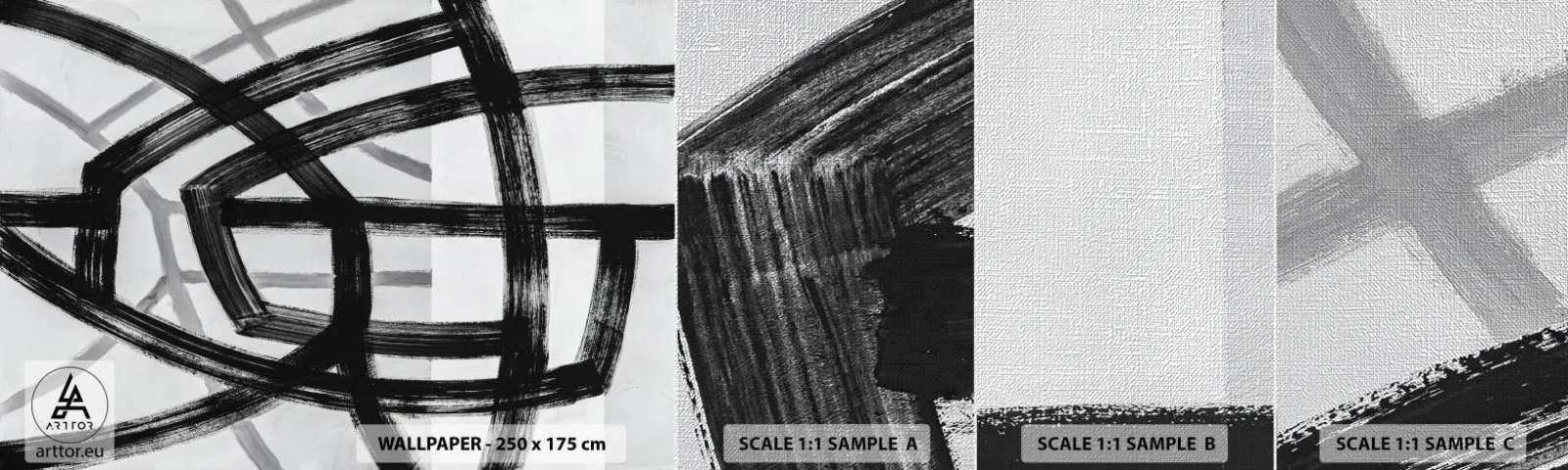 Vzor Fototapety Premium Canvas - Hloubka - Pomlčky, Kus, Moderní - 100x30 cm