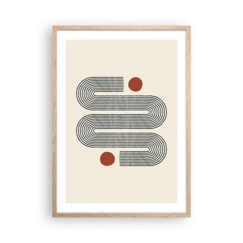 Plakát v rámu světlý dub - Od začátku do konce - 50x70 cm