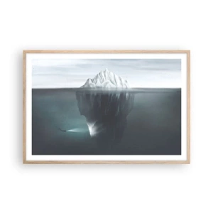 Plakát v rámu světlý dub - Podvodní tajemství - 91x61 cm