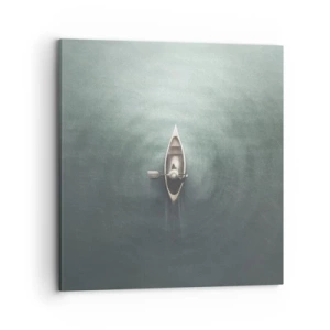 Obraz na plátně - Přes měsíční jezero - 70x70 cm