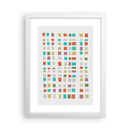 Plakát v bílém rámu - Neznámá hra - 30x40 cm