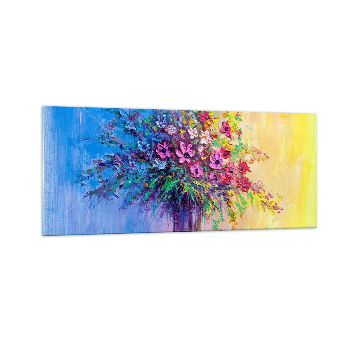Obraz na skle - Dar letní louky - 100x40 cm