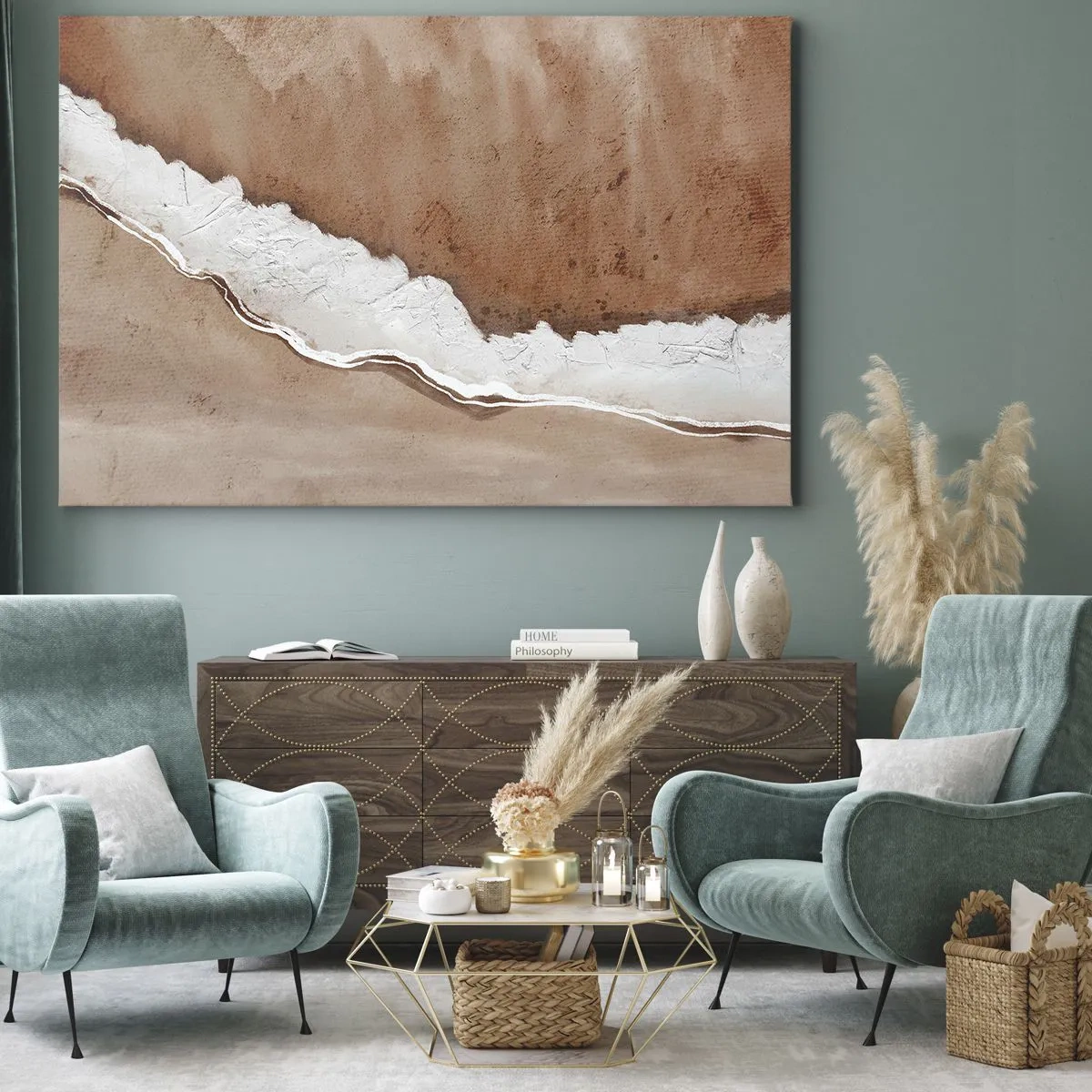 Obraz na plátně - V zemitých barvách - 70x50 cm