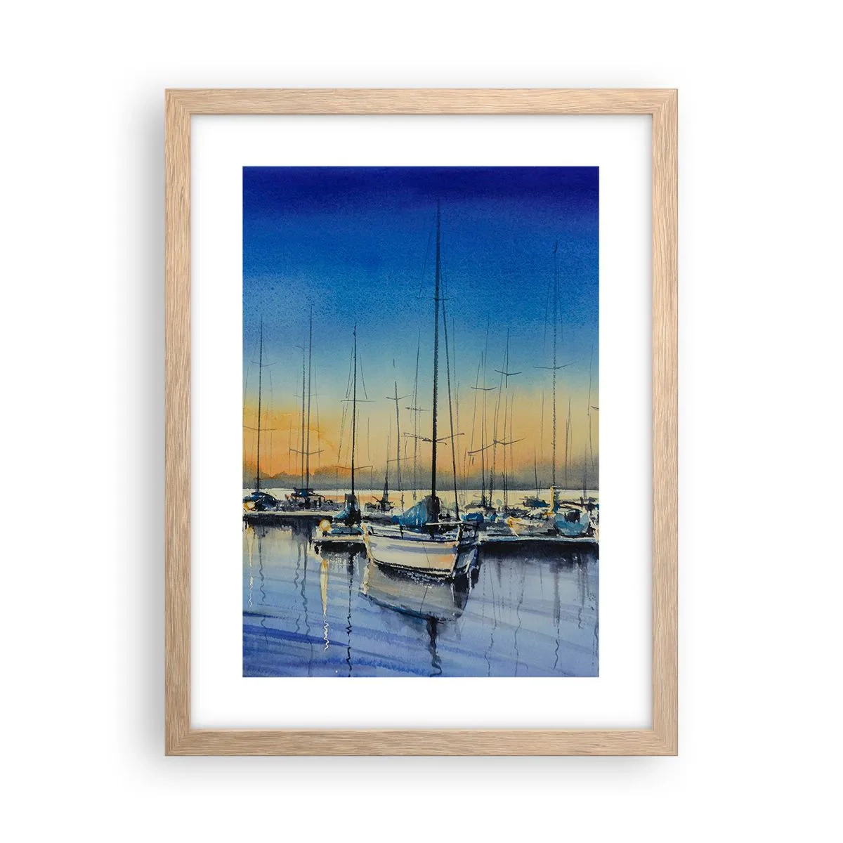 Plakát v rámu světlý dub - Konec dobrého dne - 30x40 cm