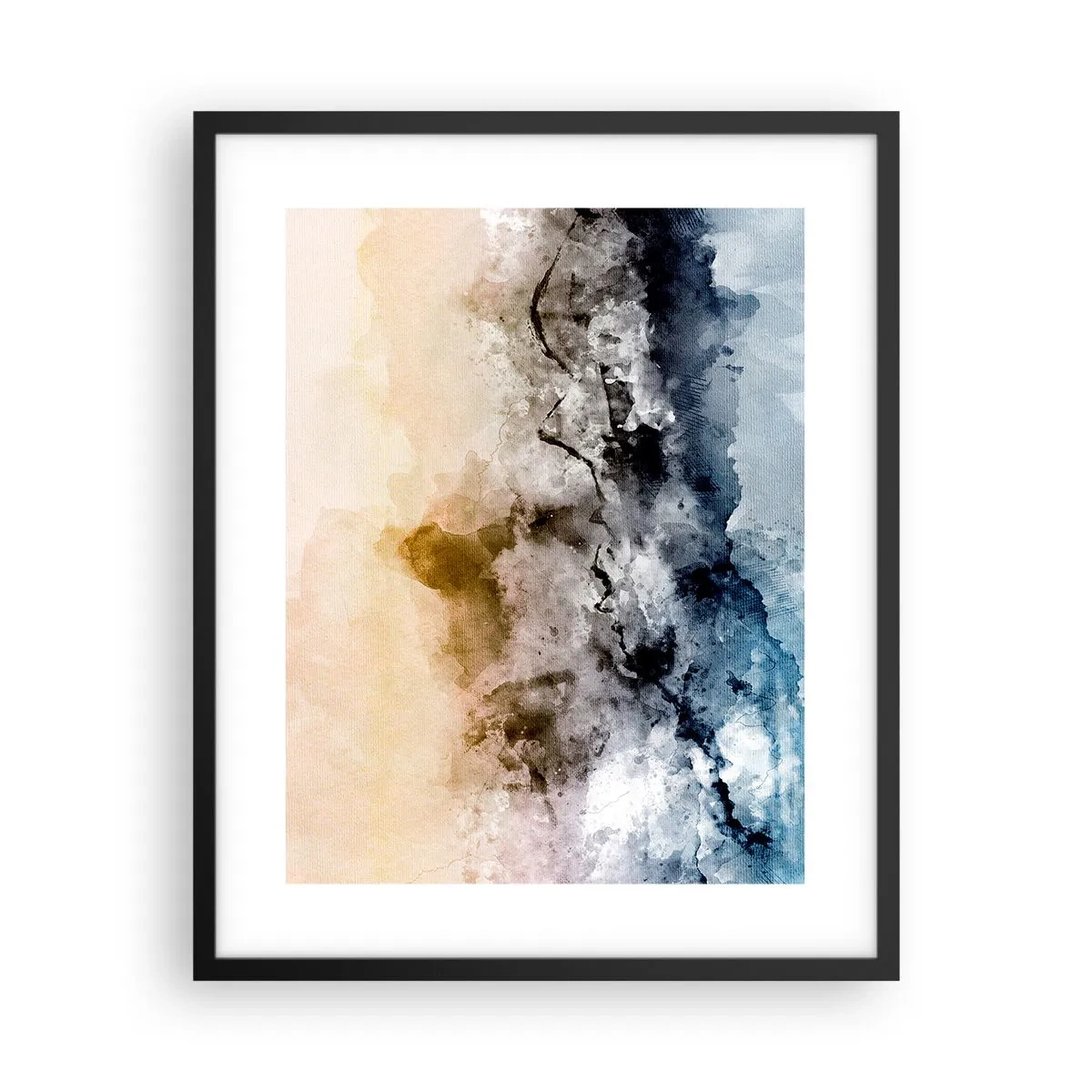 Plakát v černém rámu - Ponořené do mračna mlhy - 40x50 cm